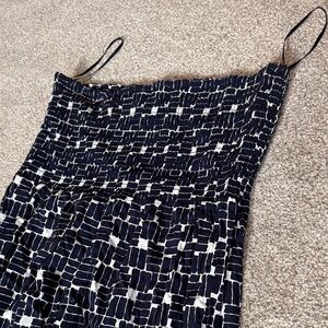 GAP Navy and White Patterned Maxi Dress
